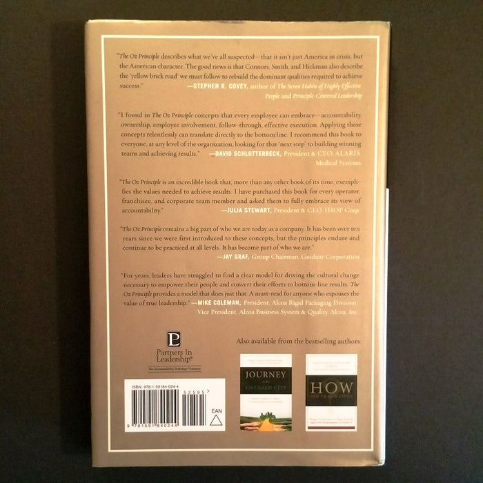 The Oz Principle - By Roger Connors - Dailey Booksellers