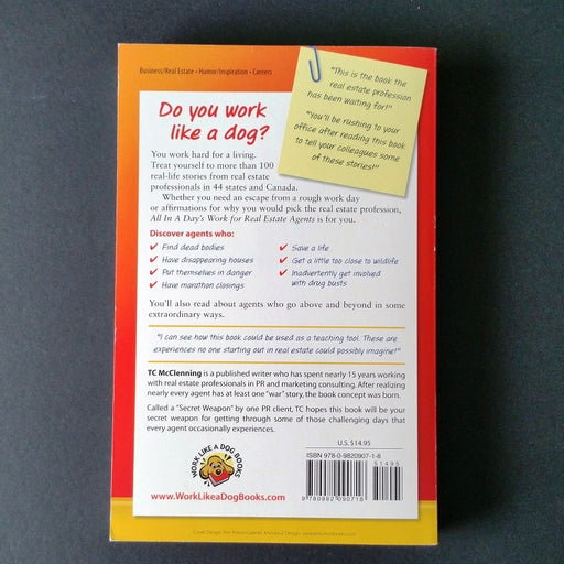 All In A Day's Work for Real Estate Agents - By TC McClenning - Dailey Booksellers