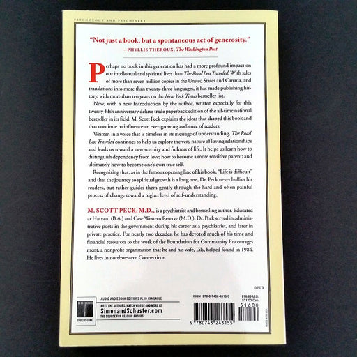 The Road Less Traveled: 25th Anniversary Edition - By M. Scott Peck, MD - Dailey Booksellers