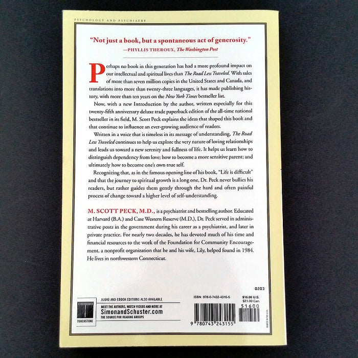 The Road Less Traveled: 25th Anniversary Edition - By M. Scott Peck, MD - Dailey Booksellers