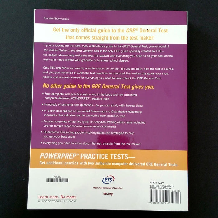 The Official Guide to the GRE General Test: 3rd Edition - By ETS - Dailey Booksellers