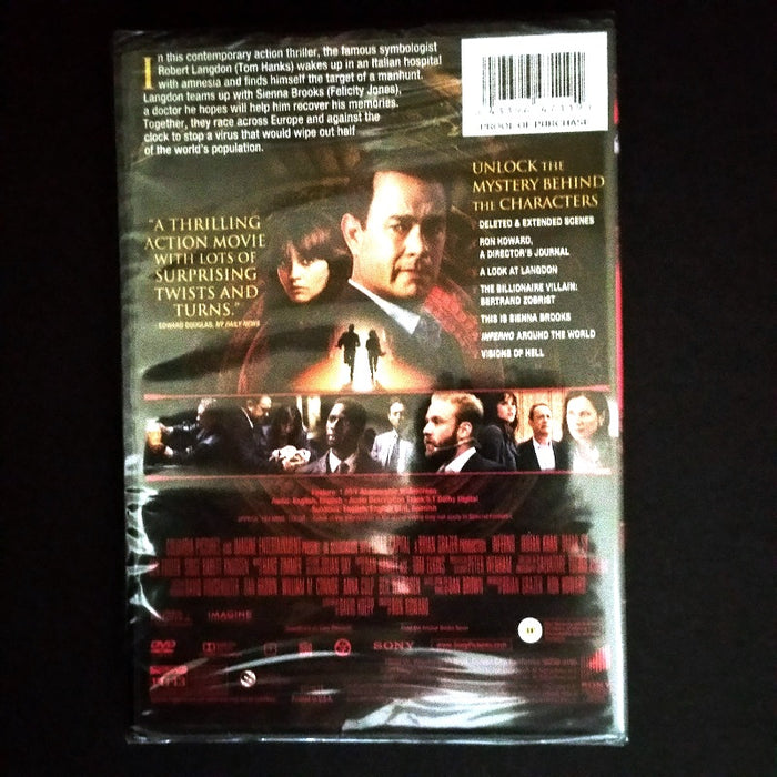 Inferno DVD (2017) - A Ron Howard Film - Dailey Booksellers