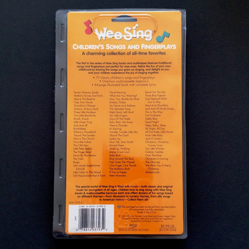 Wee Sing Children's Songs and Fingerplays with Book (Audio Cassette) - By Pamela Conn Beall - Dailey Booksellers