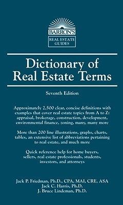Dictionary of Real Estate Terms Seventh Edition - Barron's Guides - Dailey Booksellers