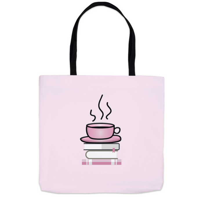 All I Need is Coffee and a Good Book - Powder Pink - Tote Bag - Dailey Booksellers