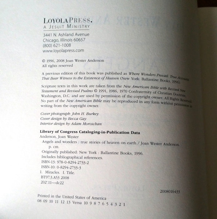 Angels and Wonders: True Stories of Heaven on Earth - By Joan W. Anderson - Dailey Booksellers