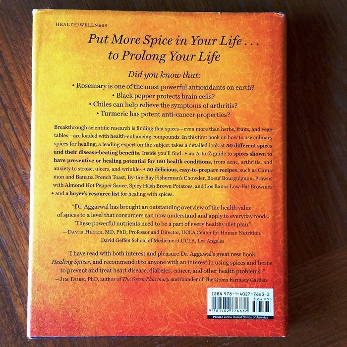 Healing Spices: How to Use 50 Everyday and Exotic Spices - By Bharat B. Aggarwal, Phd - Dailey Booksellers