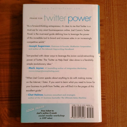 Twitter Power - By Joel Comm - Dailey Booksellers