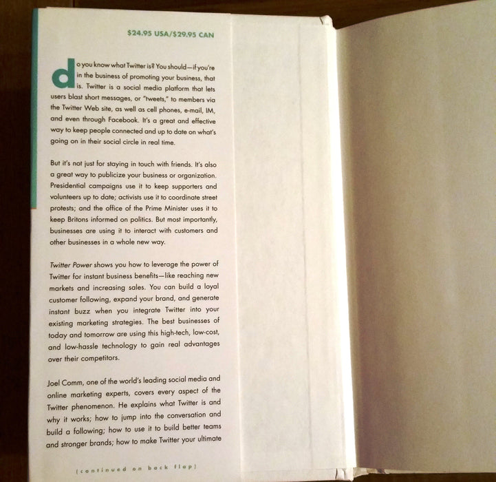 Twitter Power - By Joel Comm - Dailey Booksellers